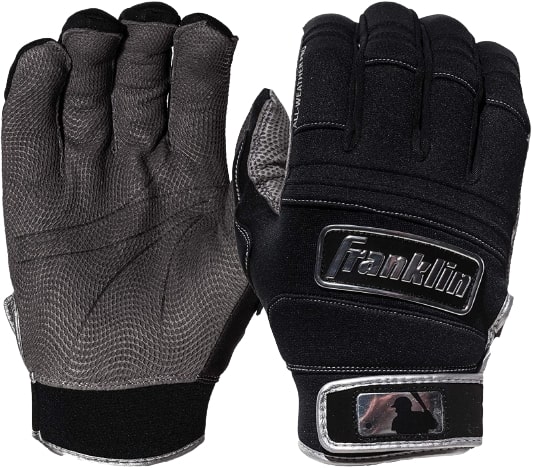 franklin-sports-mlb-cold-weather-pro-batting-gloves-black Best Franklin Sports Batting Gloves for Softball 4